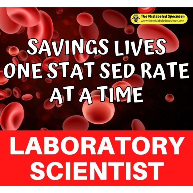 Saving Lives One Stat Sedrate At A Time Double Sided Badge Buddies Themed Badge Id Card for Laboratory Professionals