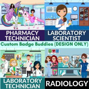 Custom Artwork Design Badge Buddy The Mislabeled Specimen Lab Geek Shop