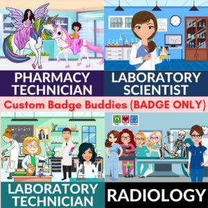 Custom Artwork Design Badge Buddy The Mislabeled Specimen Lab Geek Shop