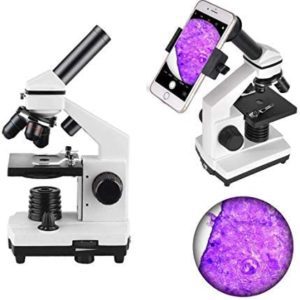 ClickimagetoopenexpandedviewLandoveMicroscopexMagnification,StudentLabBiologicalCompoundMicroscope withXDigiscopingAdapterforSmartphone