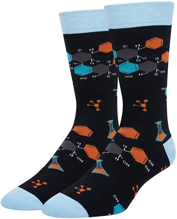 HAPPYPOP Reading Book Math Socks for Men, Teacher Nerd Librarian Book Lover Bookworm Gift