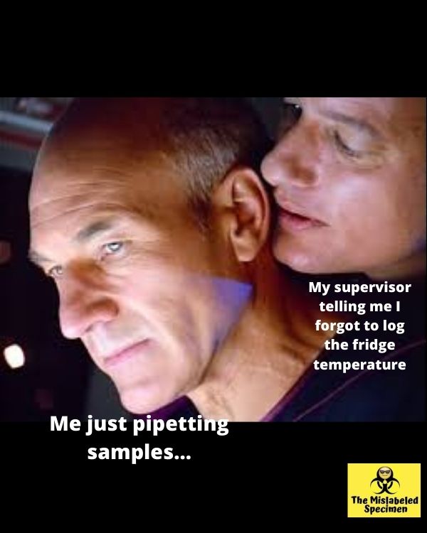 Funny Laboratory Memes MT, MLT, CLS, MLS, Phlebotomist,Lab Assistant, Scientist, Technologist The Mislabeled Specimen