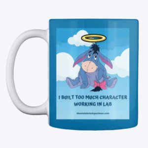 I Built Too Much Character Working In The Lab Eeyore Ceramic Mug Multi Colors