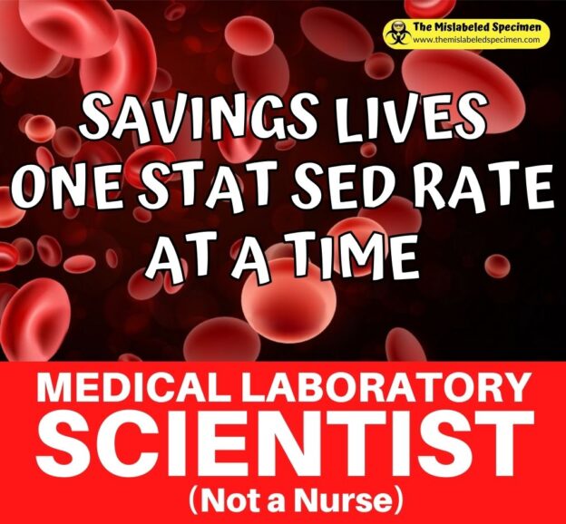 Saving Lives One Stat Sedrate At A Time Double Sided Badge Buddies Themed Badge Id Card for Laboratory Professionals