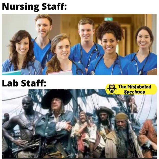 Funny Laboratory Memes MT, MLT, CLS, MLS, Phlebotomist,Lab Assistant, Scientist, Technologist The Mislabeled Specimen