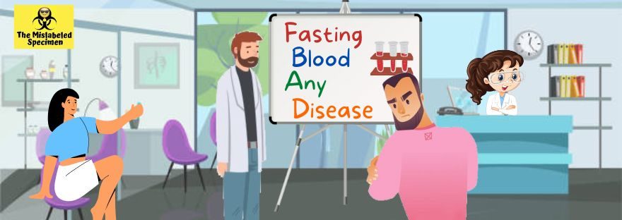 FBAD Testing Fasting Blood Any Disease The Mislabeled Specimen LOL Moments Funny Lab Stories Healthcare Hospital