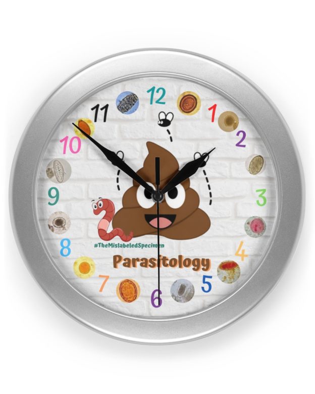 The Mislabeled Specimen Parasitology Clock Ova Lab Clock